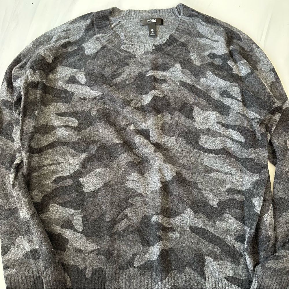 Gray Camo Sweater